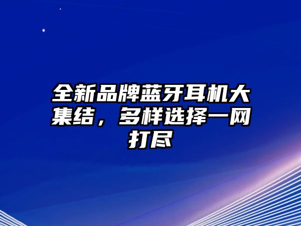 全新品牌藍(lán)牙耳機(jī)大集結(jié)，多樣選擇一網(wǎng)打盡